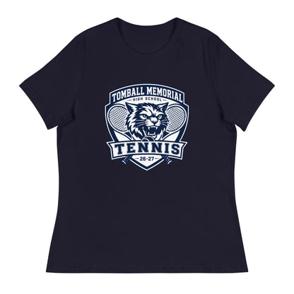 Performance | Women's Relaxed T Shirt | TMHS Tennis | Shield Logo