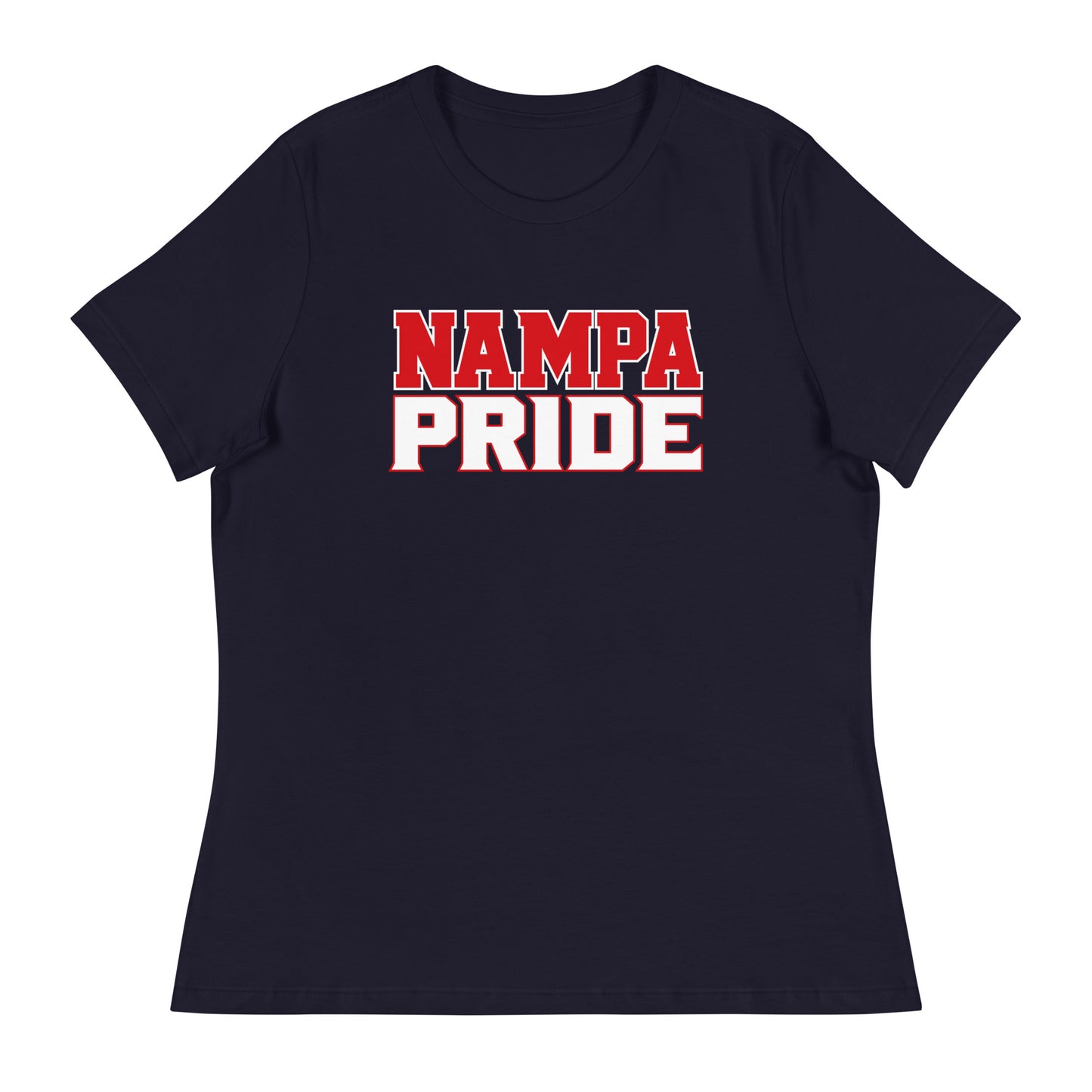 Performance | Women's Relaxed T Shirt | Nampa Pride | Letter Mark Logo