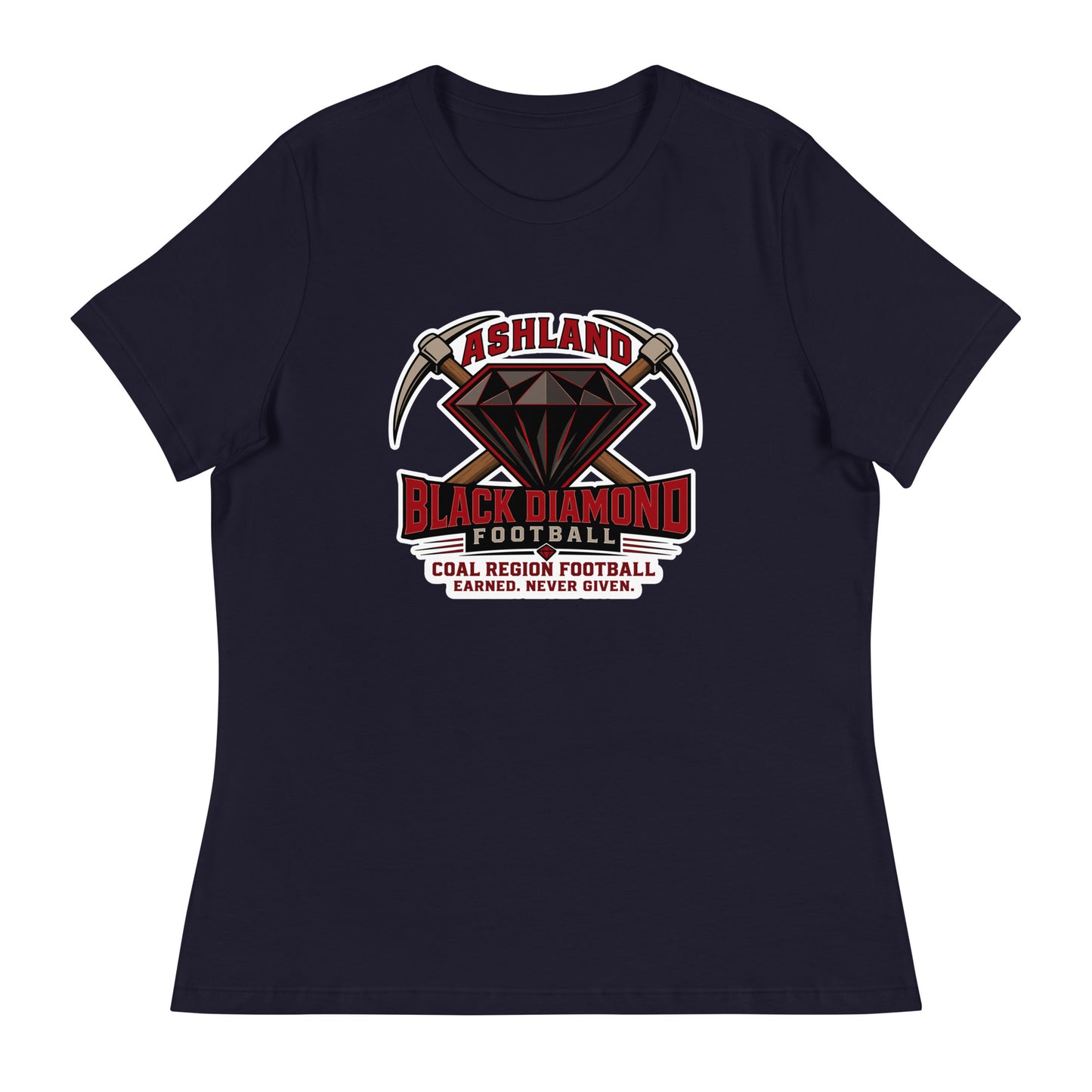 Performance | Women's Relaxed T Shirt | Ashland Black Diamonds | Vanguard Logo