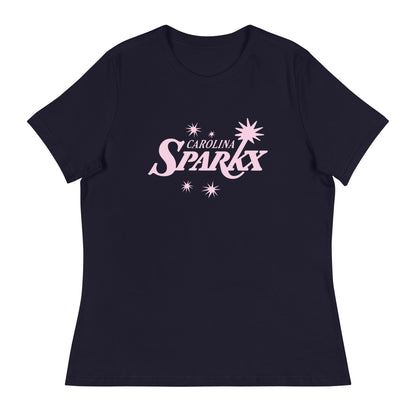 Performance | Women's Relaxed T Shirt | Carolina Sparkx | Modern Script Logo