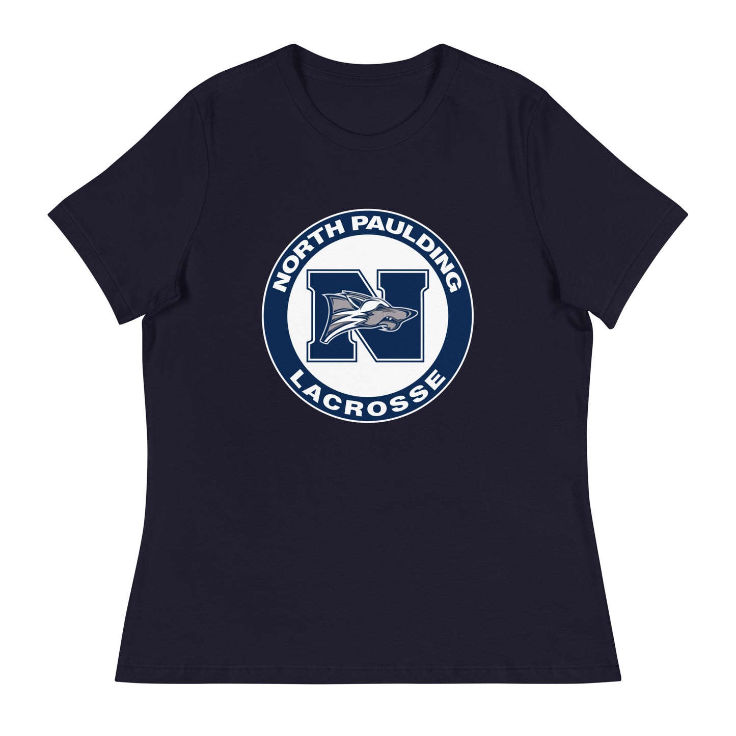 Performance | Women's Relaxed T Shirt | North Paulding Lacrosse | Badge Logo