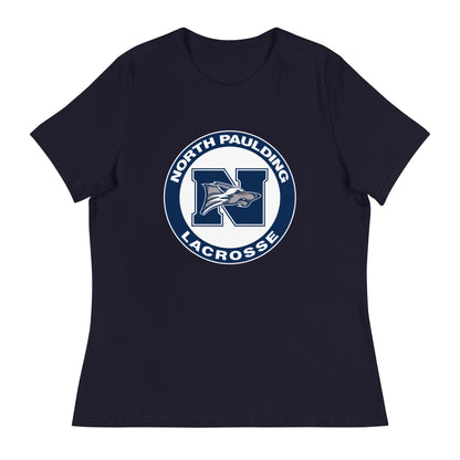 Performance | Women's Relaxed T Shirt | North Paulding Lacrosse | Badge Logo
