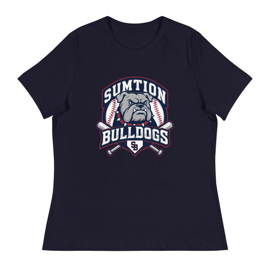 Performance | Women's Relaxed T Shirt | Sumtion bulldogs | Emblem Logo