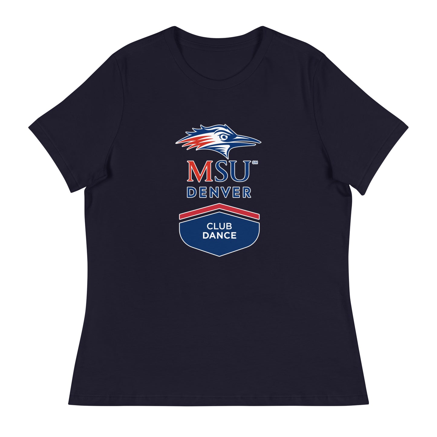 Performance | Women's Relaxed T Shirt | MSU Denver Dance Team | Apex Logo