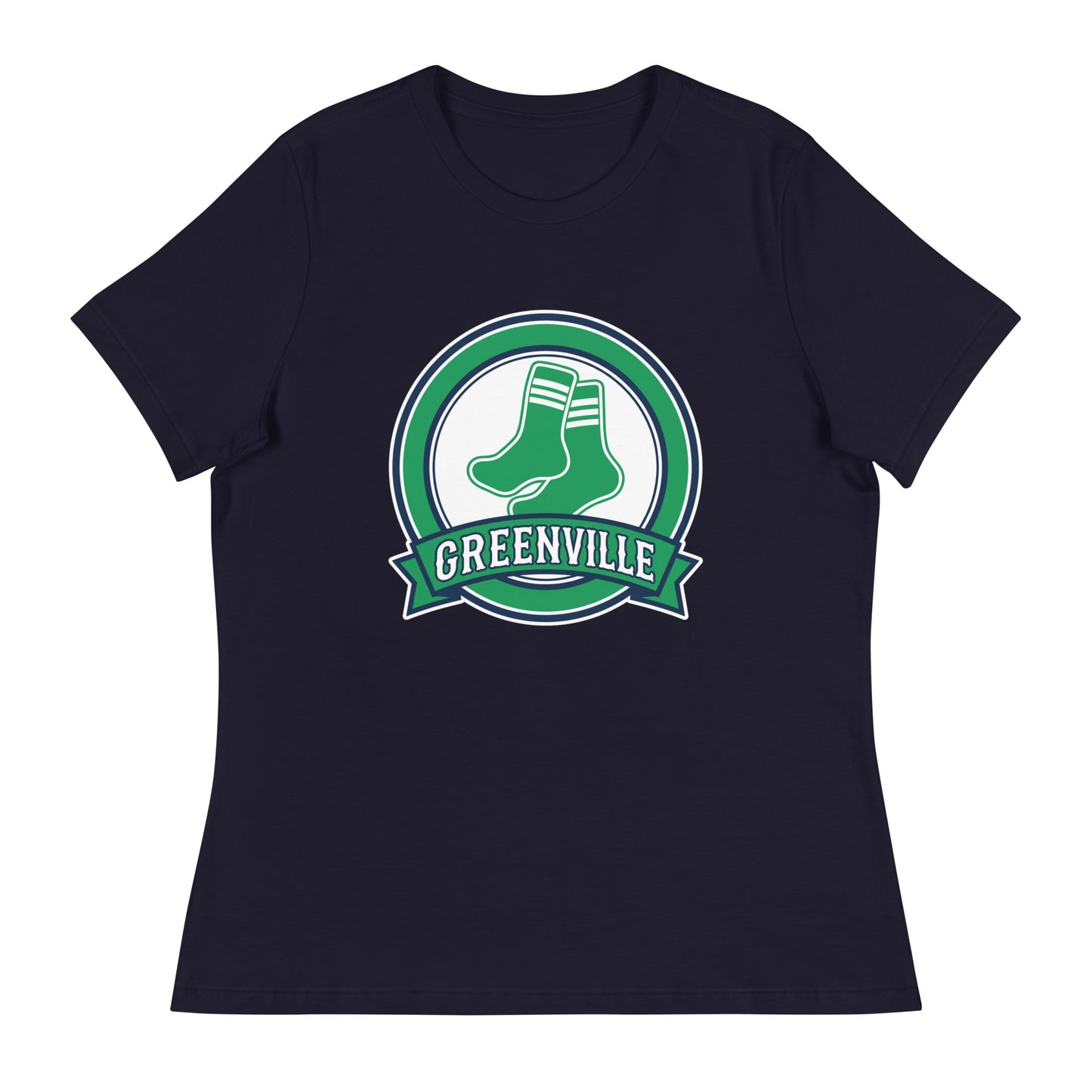Performance | Women's Relaxed T Shirt | Greenville Sox | Badge Logo