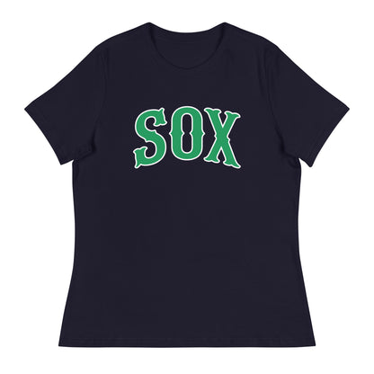 Performance | Women's Relaxed T Shirt | Greenville Sox | Script Logo