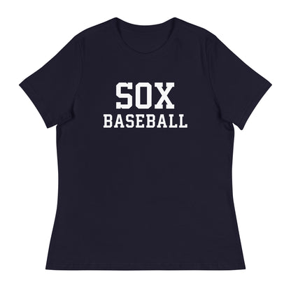 Performance | Women's Relaxed T Shirt | Greenville Sox | Lettermark Logo