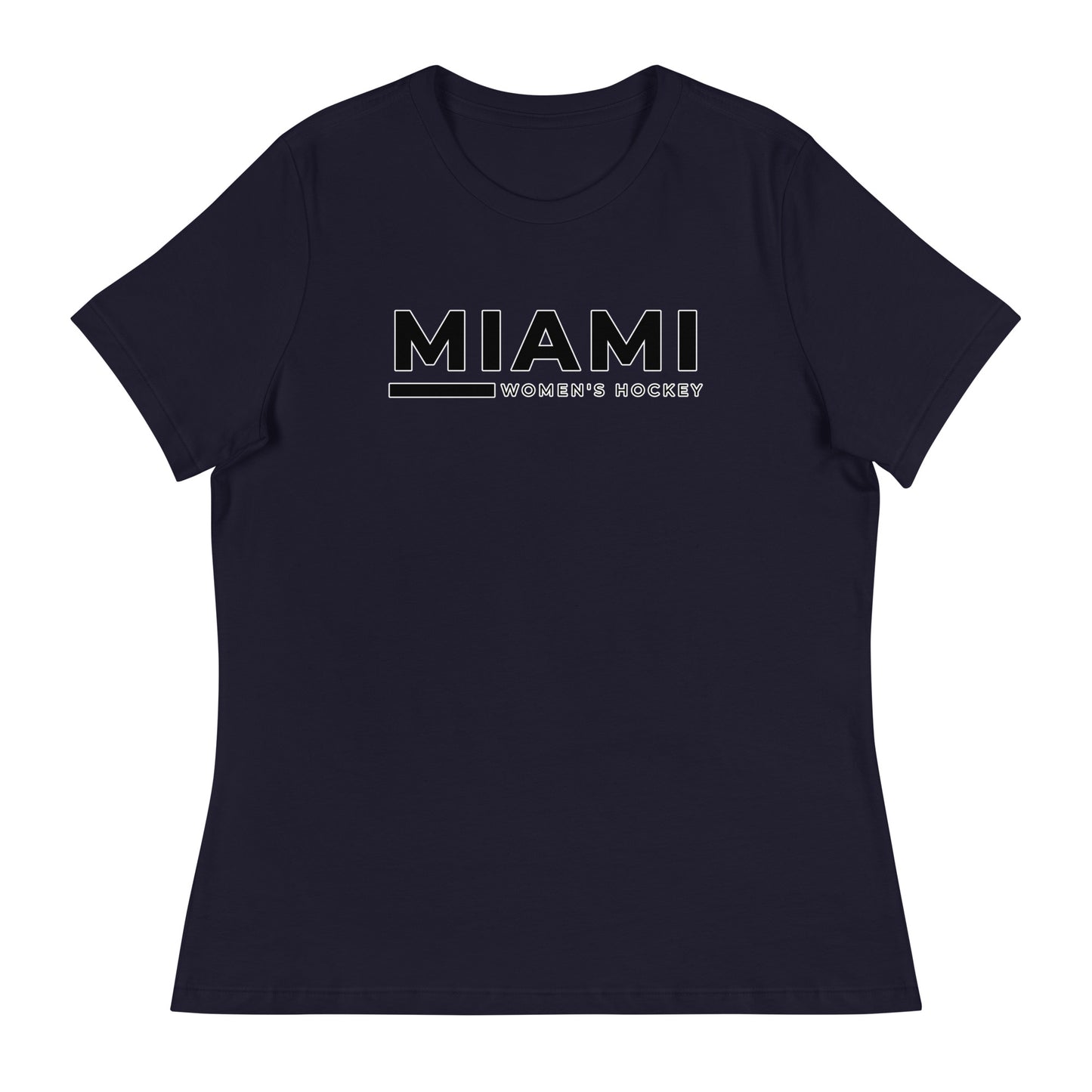 Performance | Women's Relaxed T Shirt | Miami Women's Hockey | Lettermark Logo