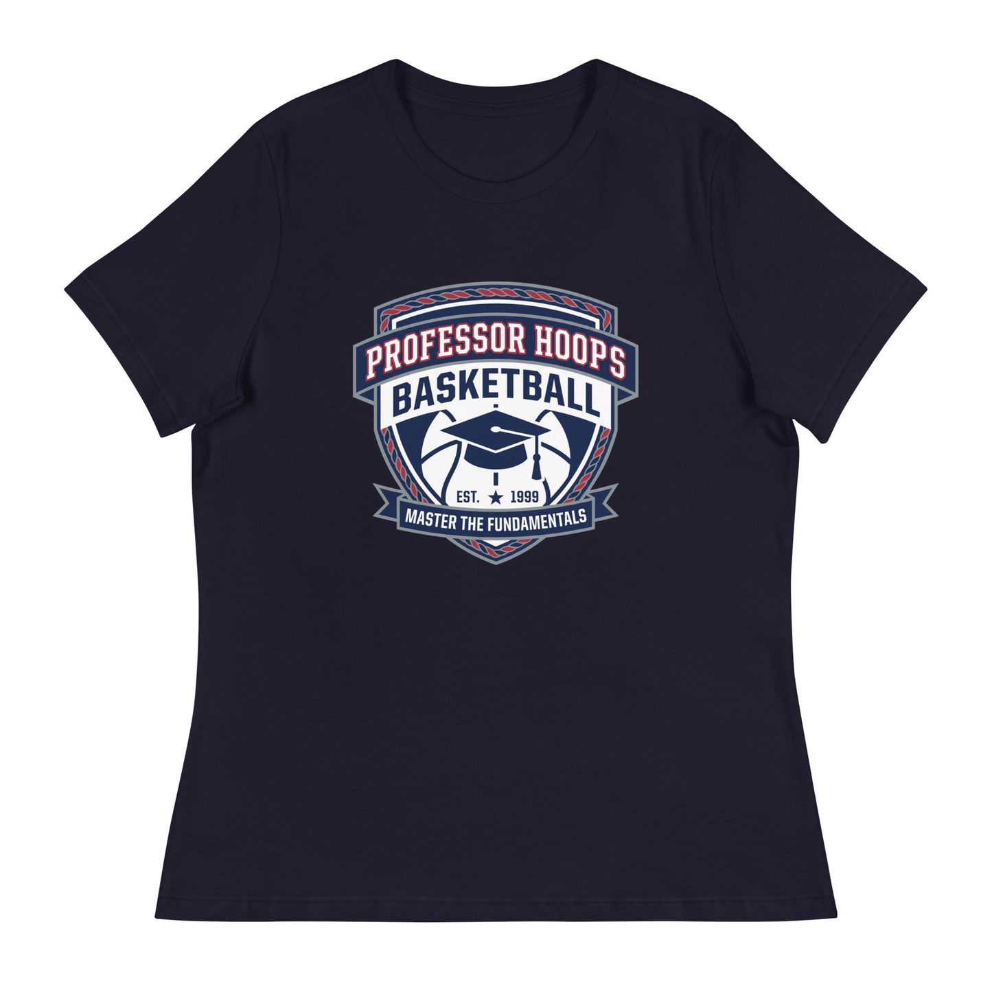 Performance | Women's Relaxed T Shirt | Professor Hoops Basketball | Crest Logo