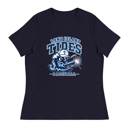 Performance | Women's Relaxed T Shirt | Long Island Tides Baseball | Valor Logo