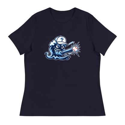 Performance | Women's Relaxed T Shirt | Long Island Tides Baseball | Mascot Logo