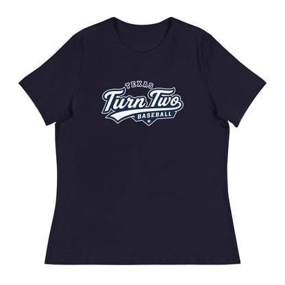Performance | Women's Relaxed T Shirt | Texas Turn Two Baseball | Athletics Logo