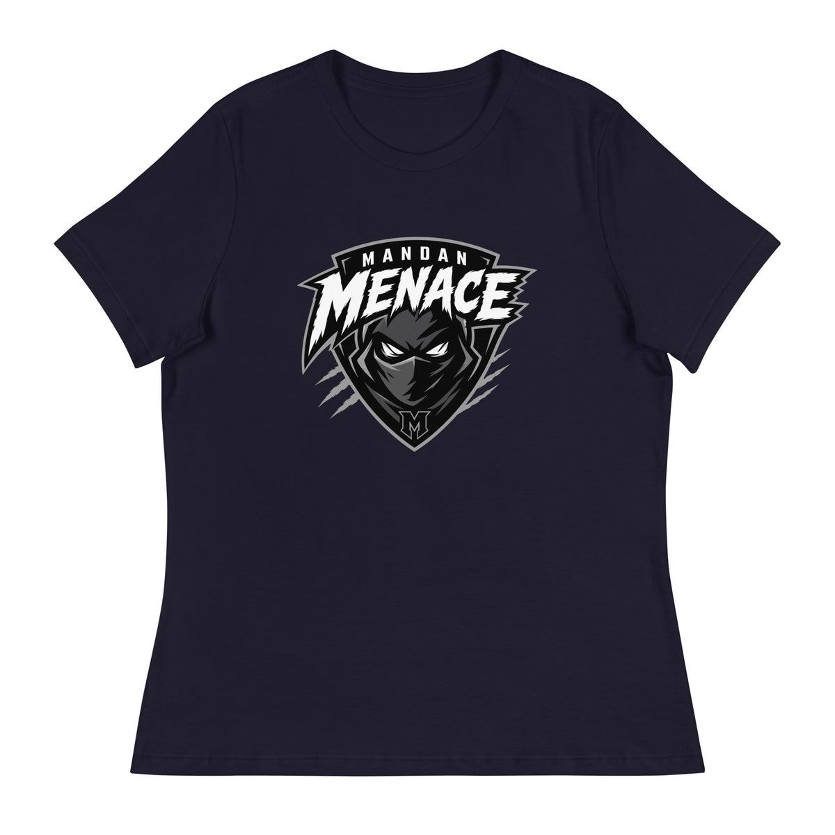 Performance | Women's Relaxed T Shirt | Mandan Menace | Shield Logo