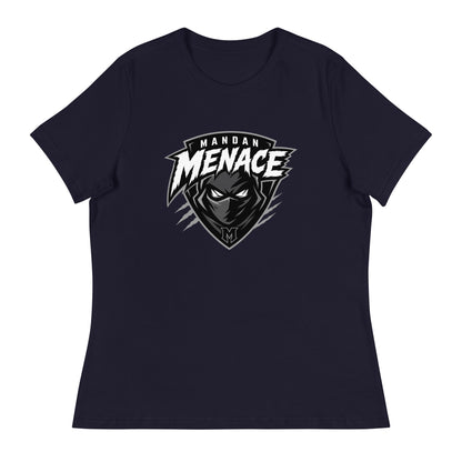 Performance | Women's Relaxed T Shirt | Mandan Menace | Shield Logo