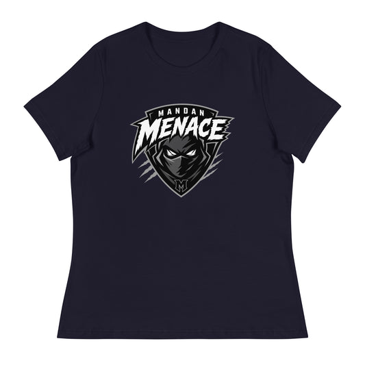 Performance | Women's Relaxed T Shirt | Mandan Menace | Shield Logo