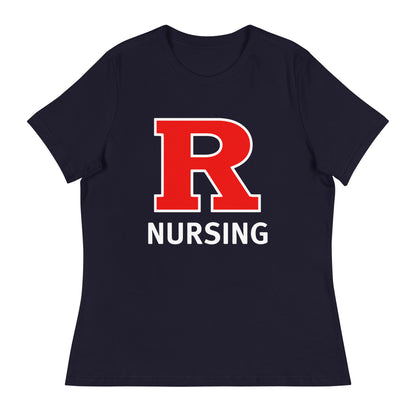 Performance | Women's Relaxed T Shirt | Grand View University Nursing | Lettemark Logo