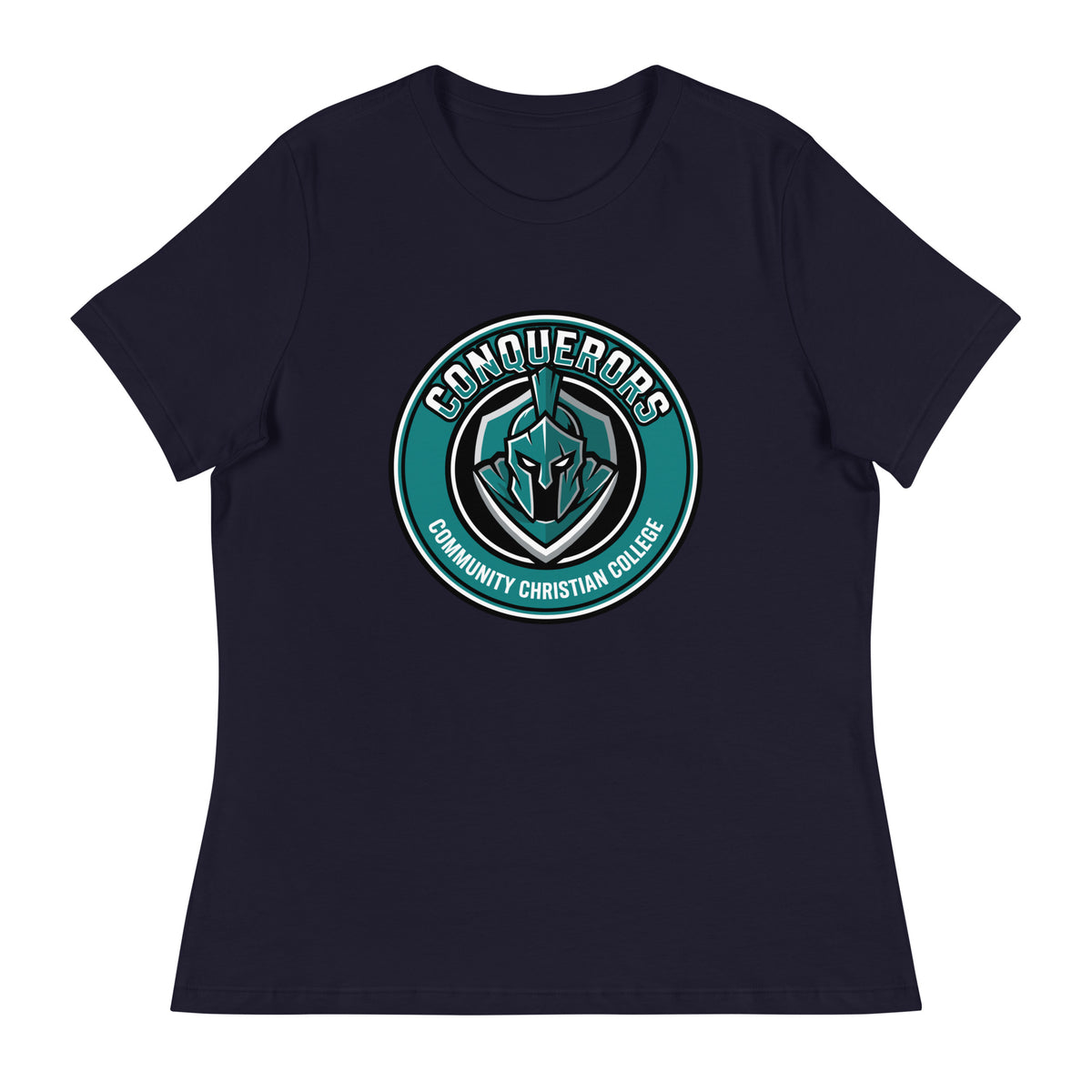 Performance | Women's Relaxed T Shirt | Community Christian College | Badge Logo