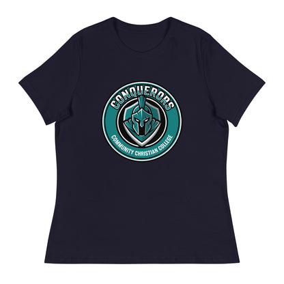 Performance | Women's Relaxed T Shirt | Community Christian College | Badge Logo