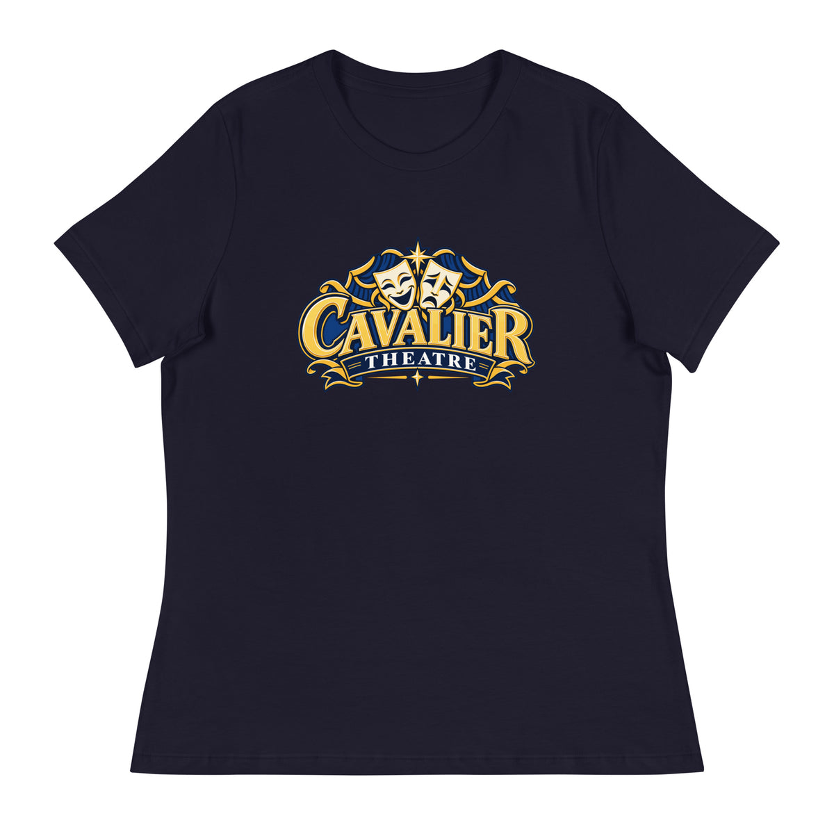 Performance | Women's Relaxed T Shirt | Cavalier Theatre Troupe | Emblem Logo