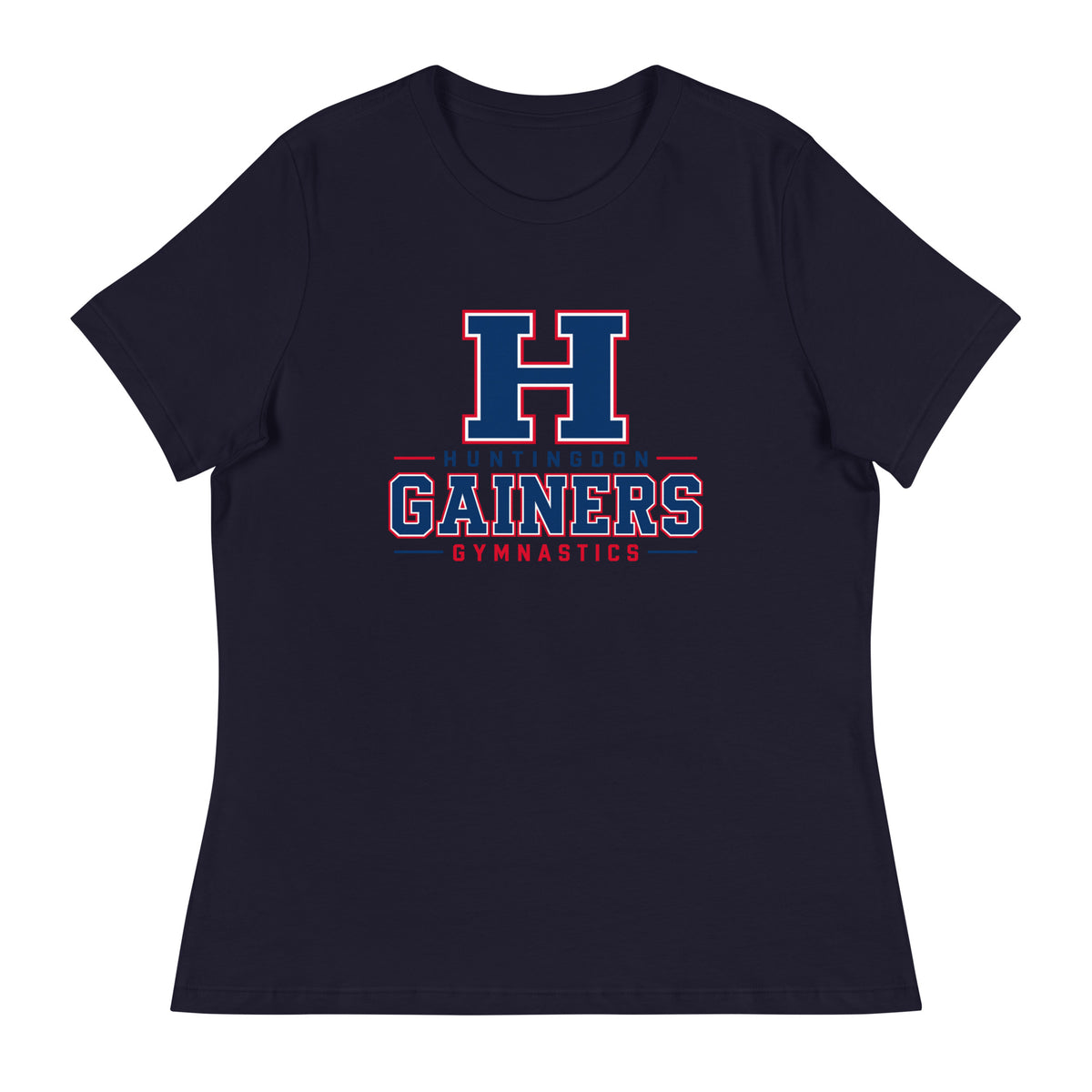 Performance | Women's Relaxed T Shirt | HCC Gymnastics | Gainers Emblem Logo