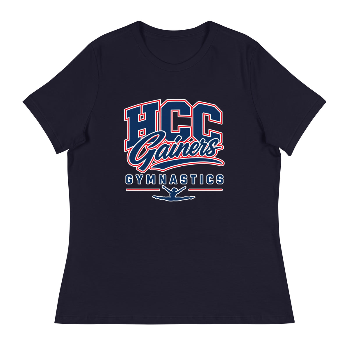 Performance | Women's Relaxed T Shirt | HCC Gymnastics | Apex Logo