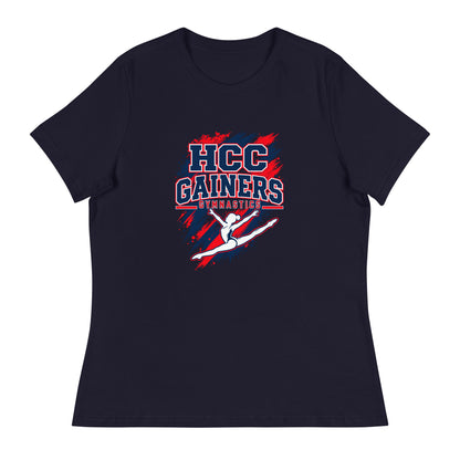 Performance | Women's Relaxed T Shirt | HCC Gymnastics | Crest Logo