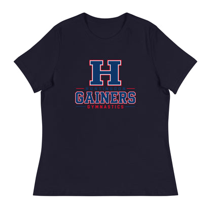 Performance | Women's Relaxed T Shirt | HCC Gymnastics | Gainers Emblem Logo