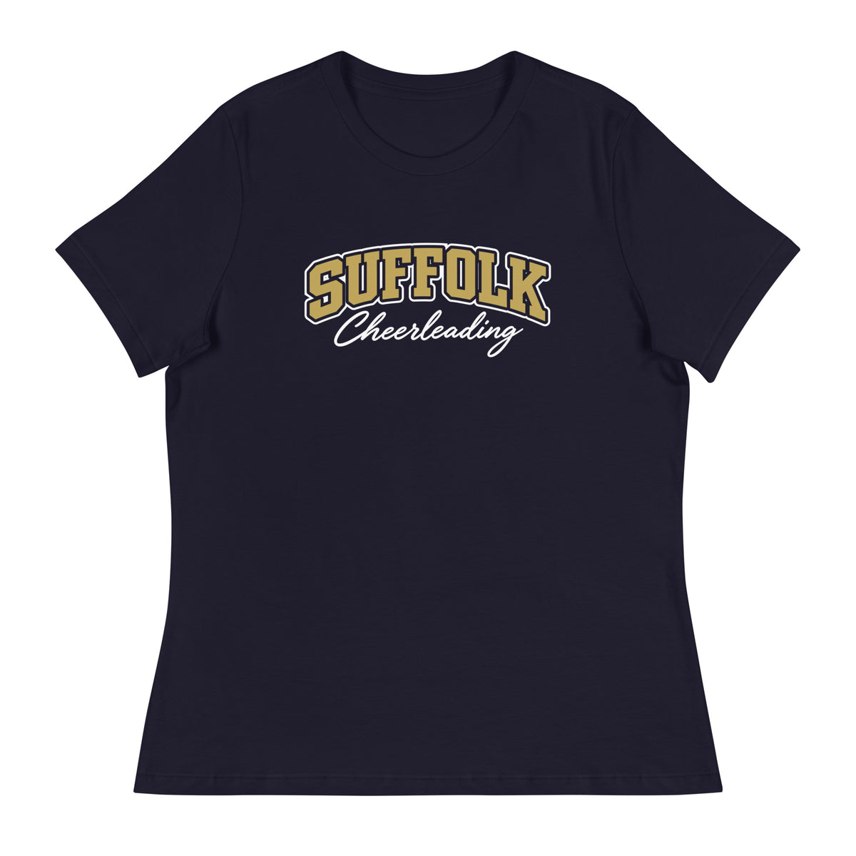 Performance | Women's Relaxed T Shirt | Suffolk University Cheerleading | Valor Logo
