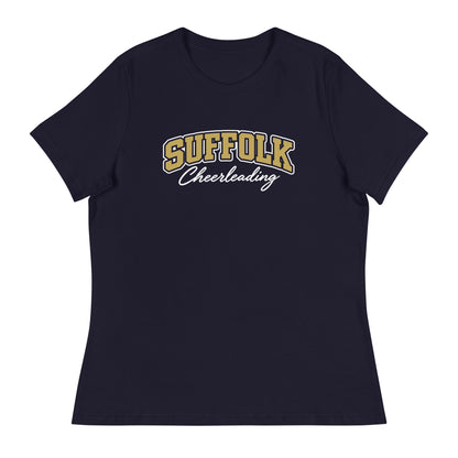 Performance | Women's Relaxed T Shirt | Suffolk University Cheerleading | Valor Logo