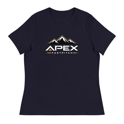 Performance | Women's Relaxed T Shirt | Apex Fastpitch | Crest Logo