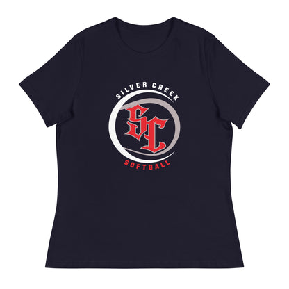 Performance | Women's Relaxed T Shirt | Silver Creek 12U Schreiber | Crest Logo