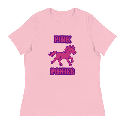 Performance | Women's Relaxed T Shirt | Pink Pony Athletic Club | Emblem Logo