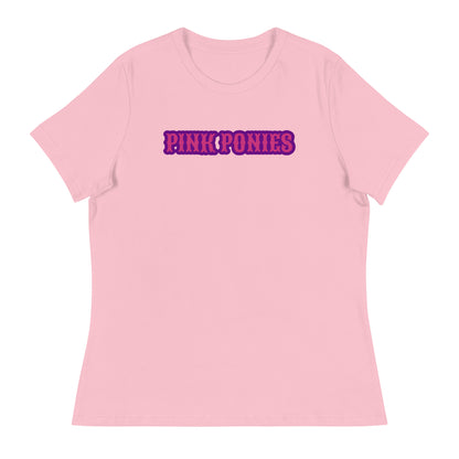 Performance | Women's Relaxed T Shirt | Pink Pony Athletic Club | Script Logo