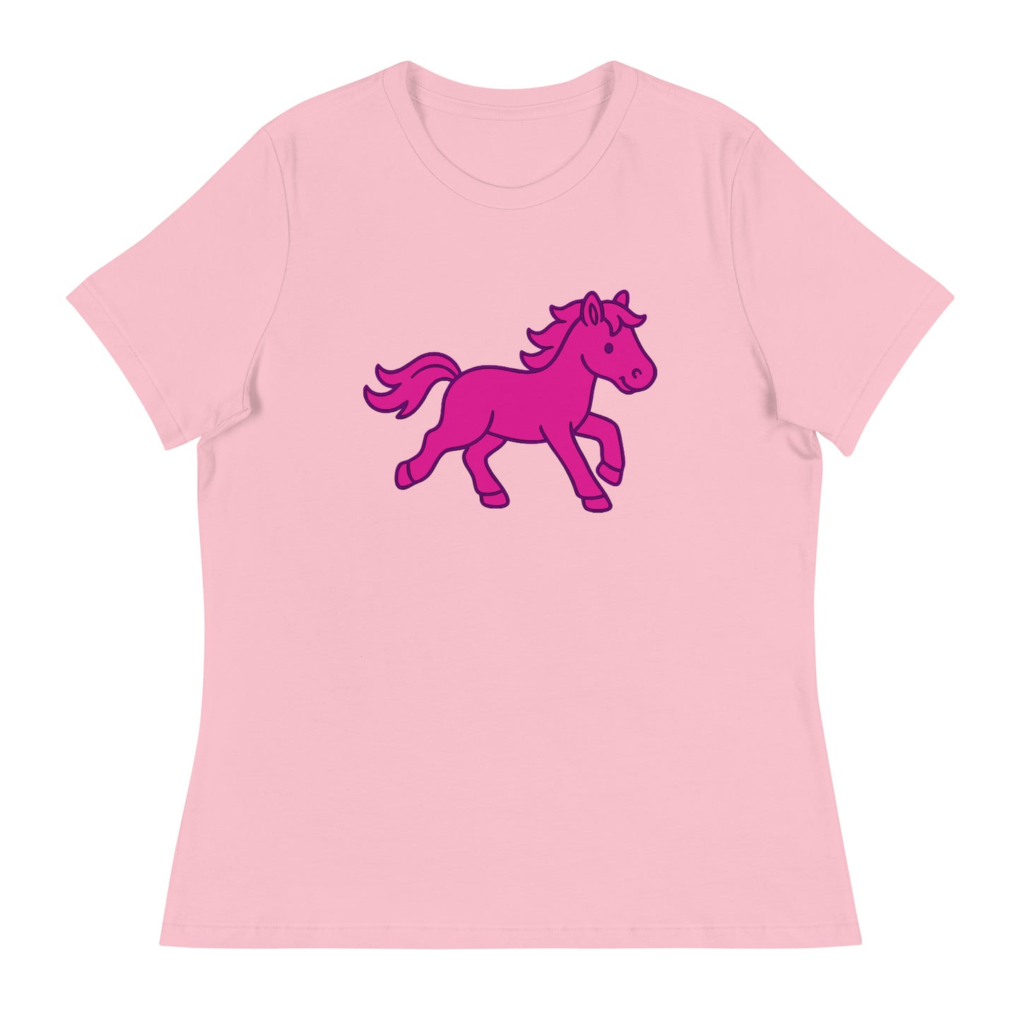 Performance | Women's Relaxed T Shirt | Pink Pony Athletic Club | Mascot Logo