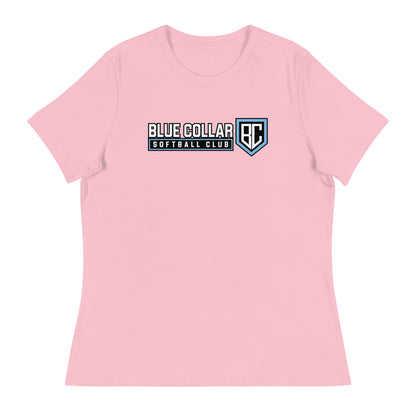 Performance | Women's Relaxed T Shirt | Blue Collar Softball 2034 | Vanguard Logo