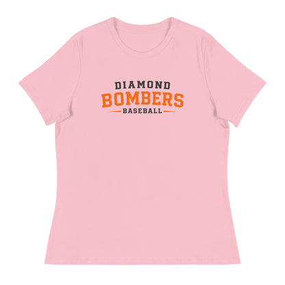 Performance | Women's Relaxed T Shirt | Diamond Bombers | Modern Script Logo