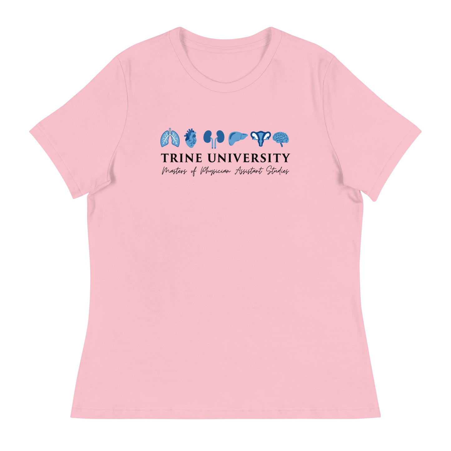 Performance | Women's Relaxed T Shirt | Trine PA program | Modern Script Logo
