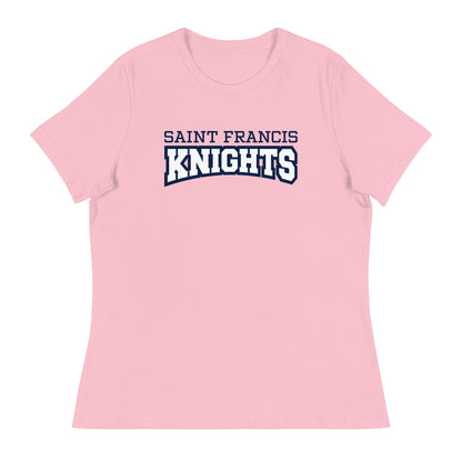 Performance | Women's Relaxed T Shirt | Saint Francis School | Modern Script Logo