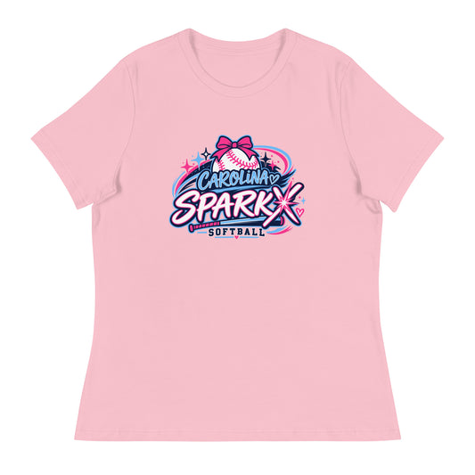 Performance | Women's Relaxed T Shirt | Carolina Sparkx | Crest Logo