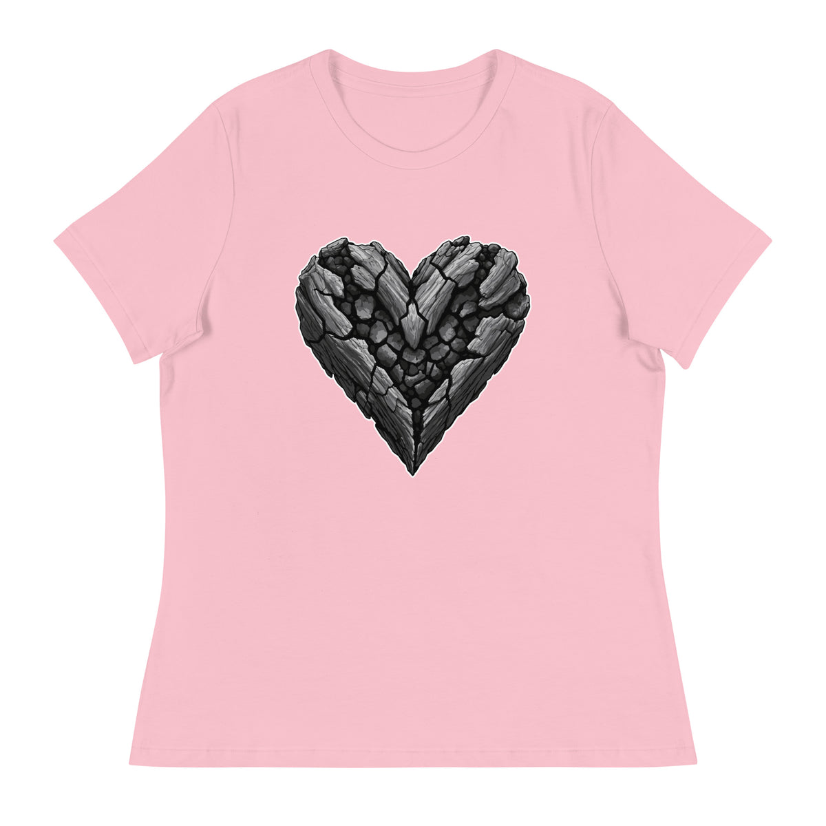 Performance | Women's Relaxed T Shirt | Obsidian Heartbeat | Emblem Logo