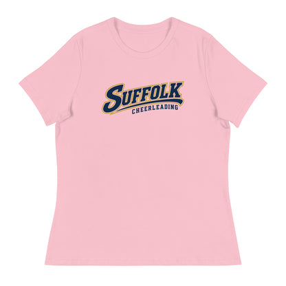 Performance | Women's Relaxed T Shirt | Suffolk University Cheerleading | Athletics Logo