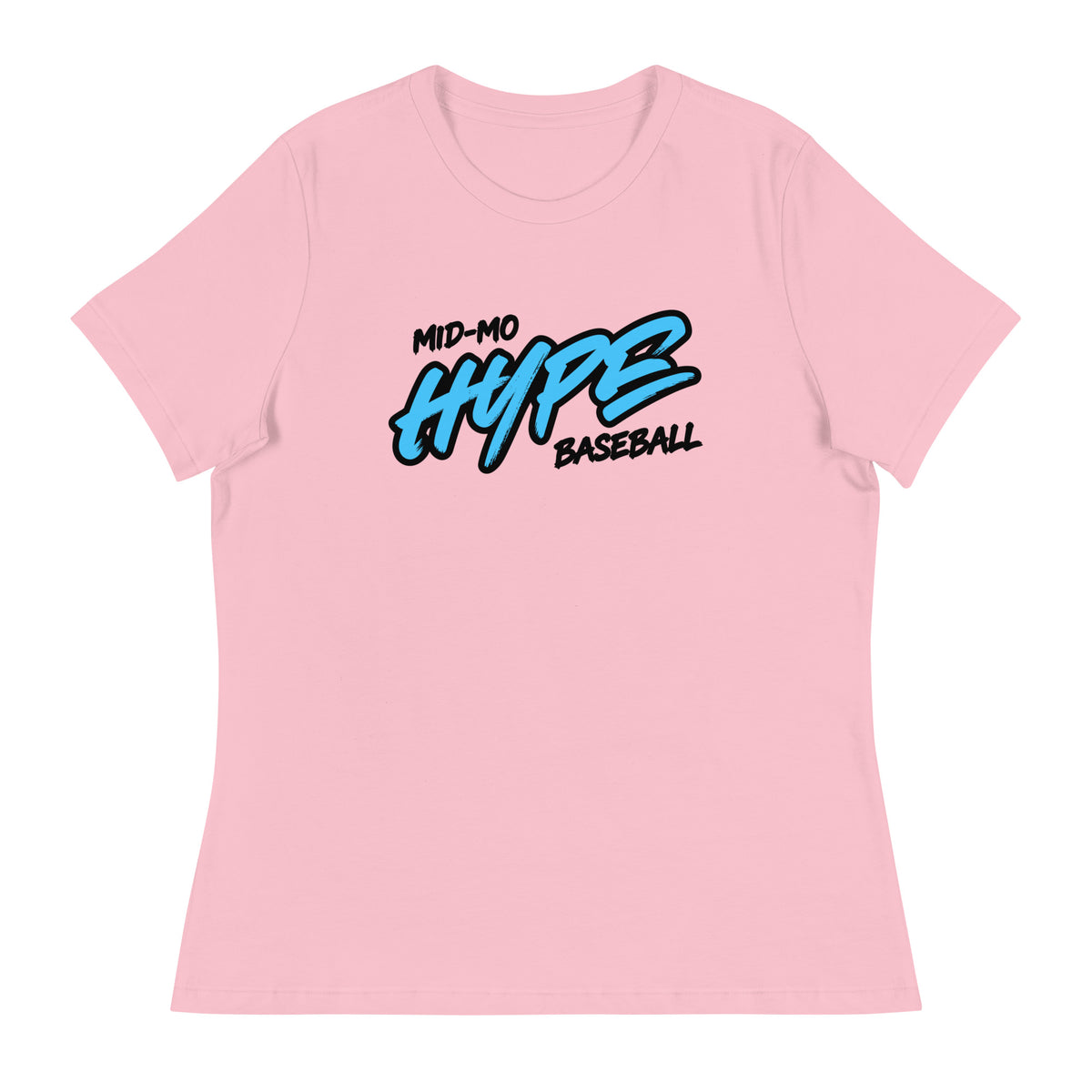 Performance | Women's Relaxed T Shirt | Hype Baseball Club | Modern Script Logo