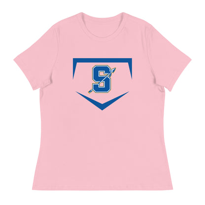 Performance | Women's Relaxed T Shirt | Senatobia Warriors Baseball | Valor Logo