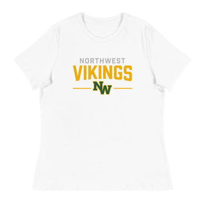 Performance | Women's Relaxed T Shirt | Northwest High School | Vikings Logo
