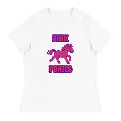Performance | Women's Relaxed T Shirt | Pink Pony Athletic Club | Emblem Logo