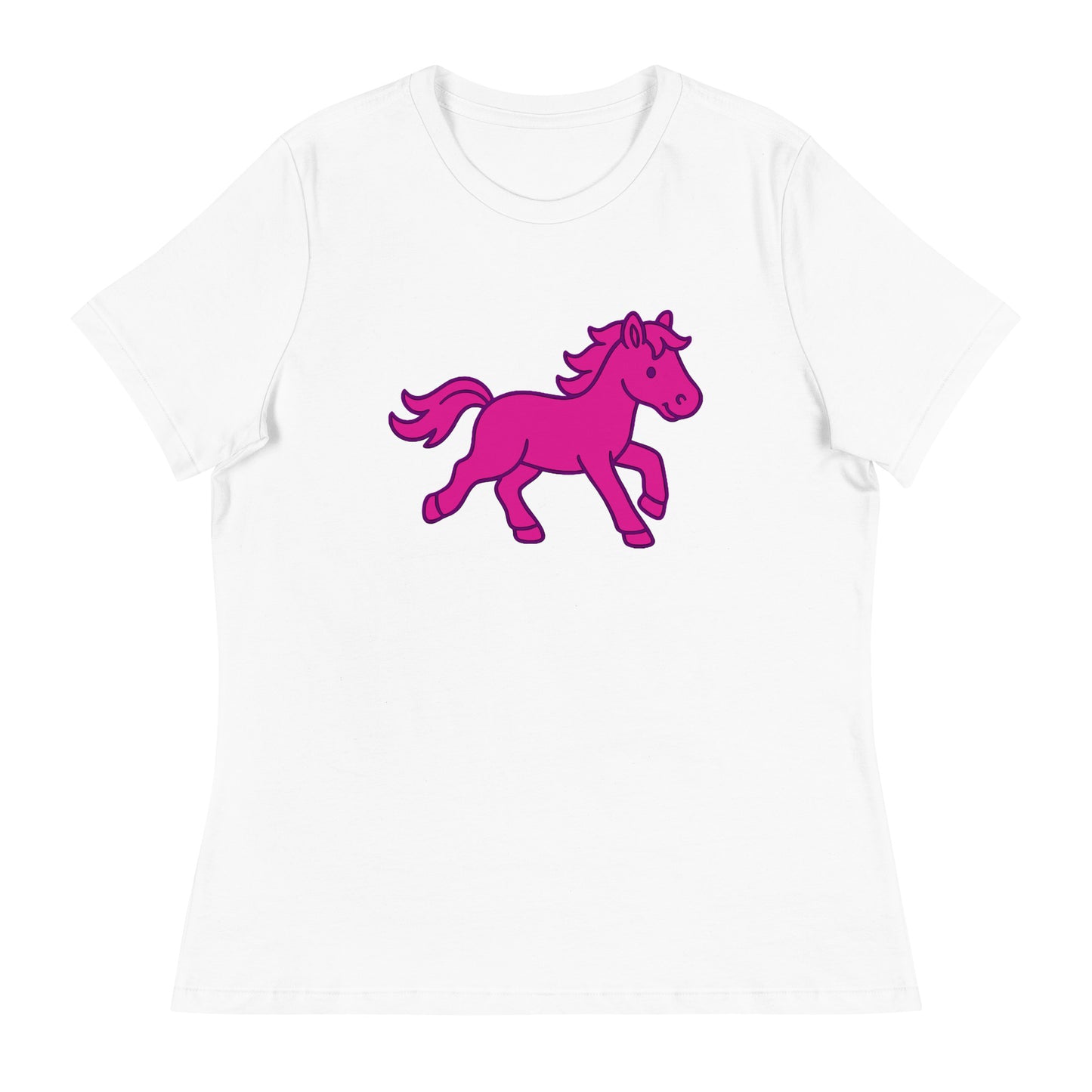 Performance | Women's Relaxed T Shirt | Pink Pony Athletic Club | Mascot Logo