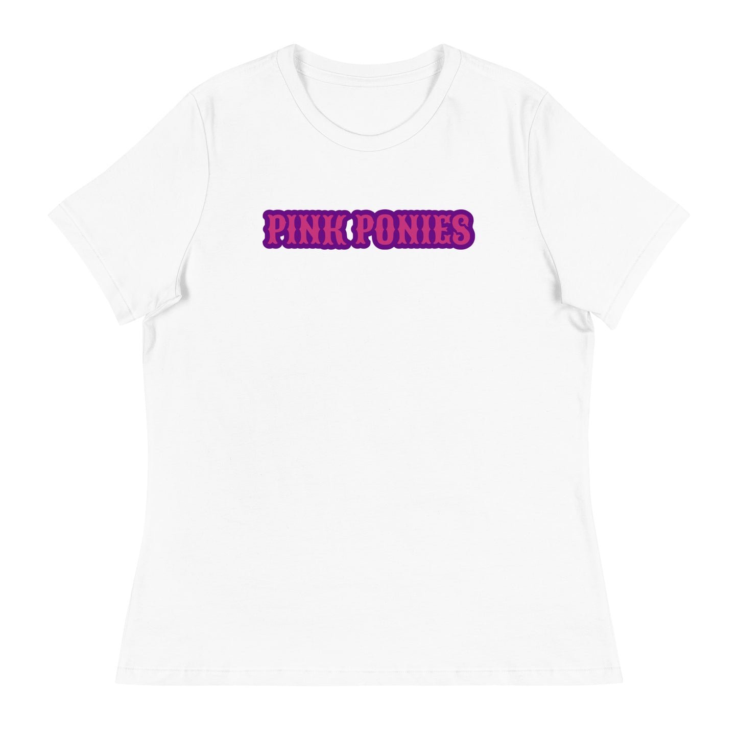 Performance | Women's Relaxed T Shirt | Pink Pony Athletic Club | Script Logo