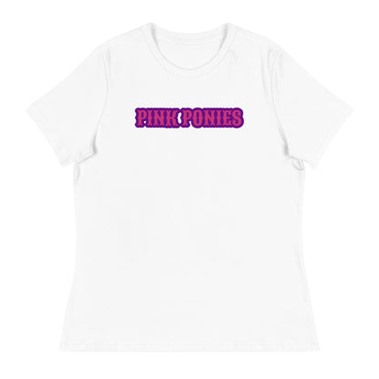 Performance | Women's Relaxed T Shirt | Pink Pony Athletic Club | Script Logo