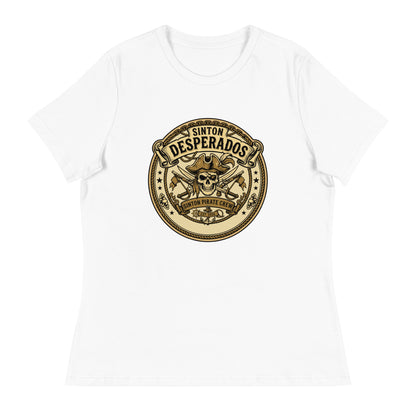 Performance | Women's Relaxed T Shirt | Sinton Desperados Baseball | Badge Logo
