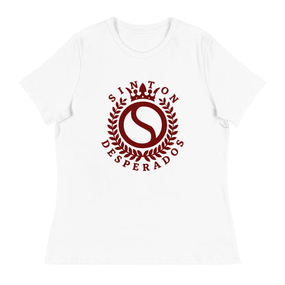 Performance | Women's Relaxed T Shirt | Sinton Desperados Baseball | Emblem Logo
